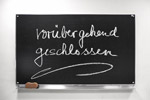 Vorübergehend geschlossen